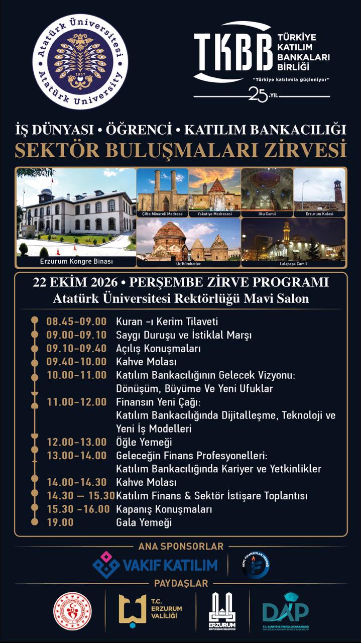 İŞ DÜNYASI-ÖĞRENCİ-KATILIM BANKACILIĞI SEKTÖR BULUŞMALARI ZİRVESİ 