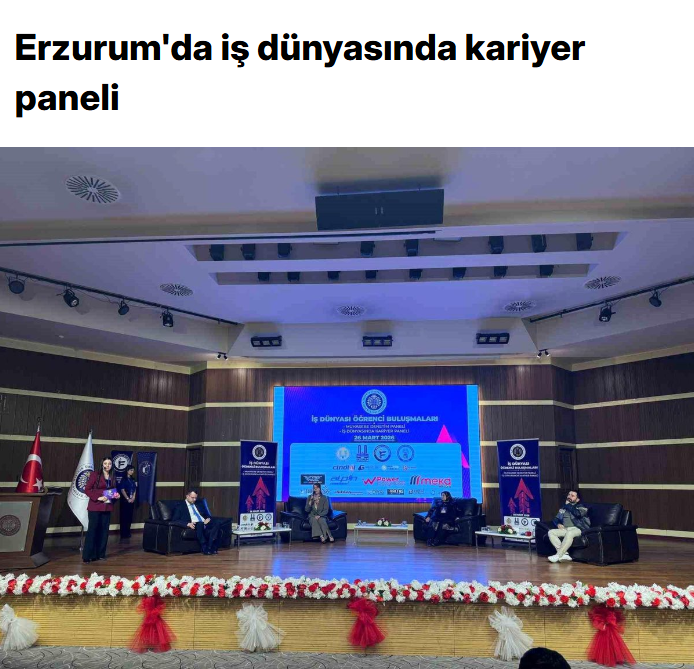 Erzurum'da iş dünyasında kariyer paneli