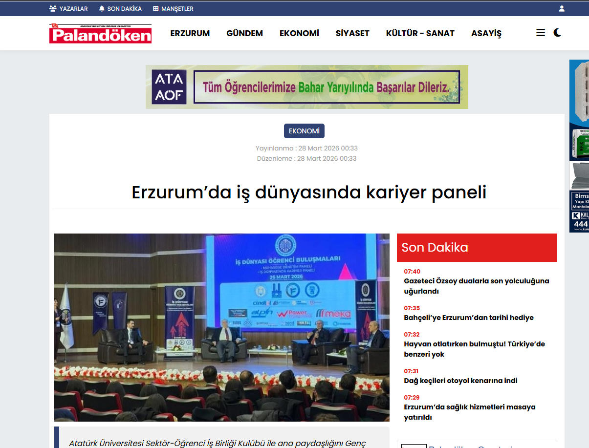 İş dünyasında kariyer paneli